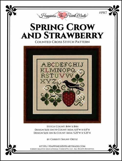 (image for) Spring Crow and Strawberry - Click Image to Close