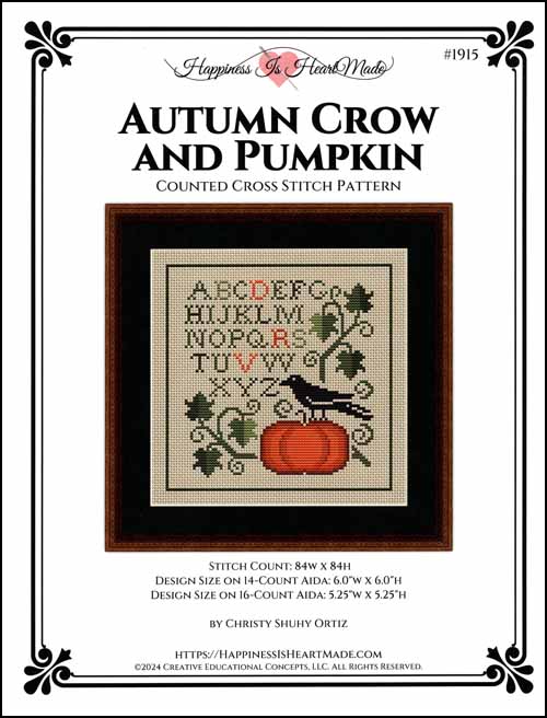 (image for) Autumn Crow and Pumpkin - Click Image to Close