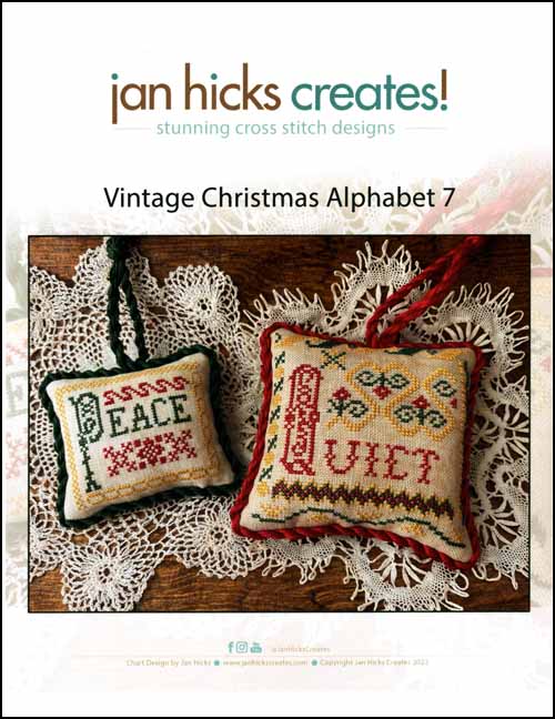 (image for) Vintage Christmas Alphabet 7 - Click Image to Close