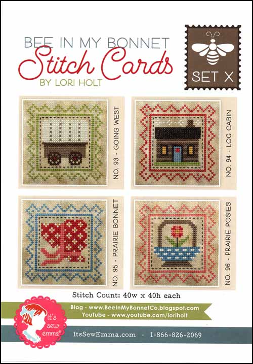 (image for) Bee In My Bonnet Stitch Cards Set X - Click Image to Close