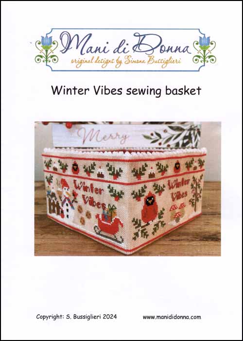 (image for) Winter Vibes Sewing Basket - Click Image to Close