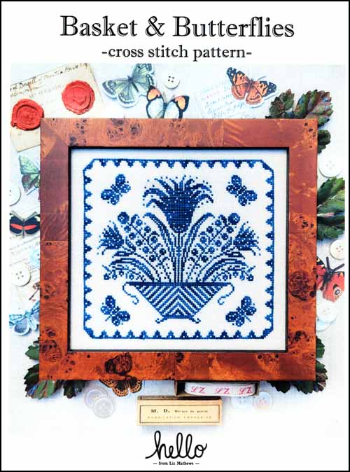 (image for) Basket and Butterflies - Click Image to Close