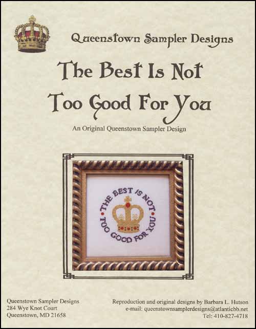 (image for) Best Is Not Too Good For You, The - Click Image to Close