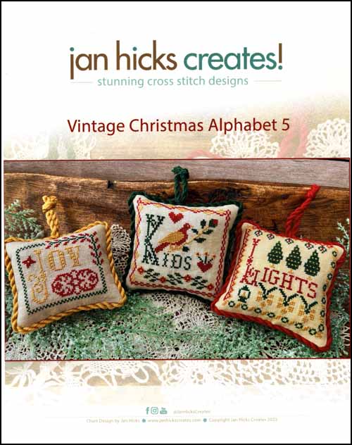 (image for) Vintage Christmas Alphabet 5 - Click Image to Close