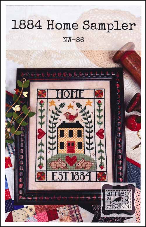 (image for) 1884 Home Sampler - Click Image to Close