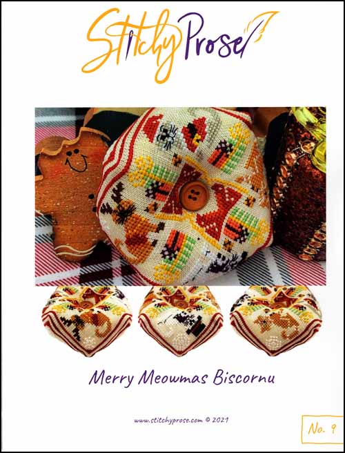 (image for) Merry Meowmas Biscornu - Click Image to Close