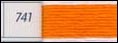 DMC Floss Color 741 Med. Tangerine - Click Image to Close