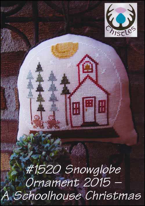 (image for) Snowglobe Ornament 2015: A Schoolhouse Christmas - Click Image to Close