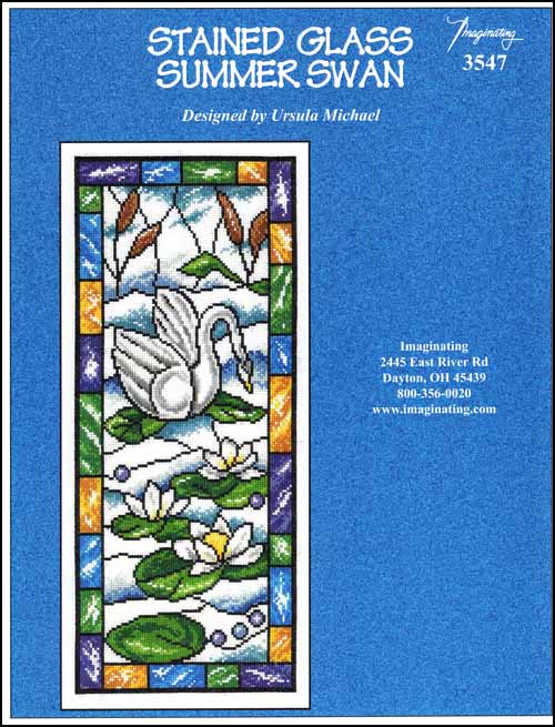 (image for) Stained Glass Summer Swan - Click Image to Close