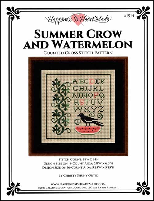 (image for) Summer Crow and Watermelon - Click Image to Close