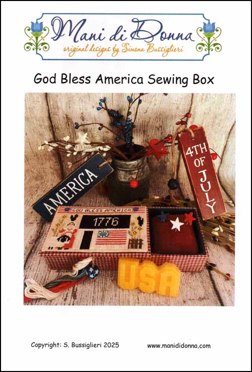 (image for) God Bless America Sewing Box - Click Image to Close