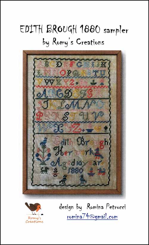 (image for) Edith Brough 1880 Sampler - Click Image to Close