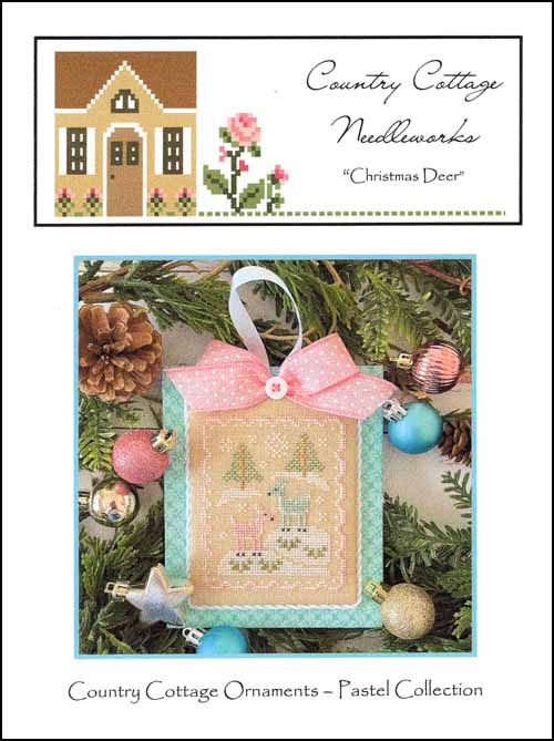 (image for) Pastel Ornament Part 11 Christmas Deer - Click Image to Close