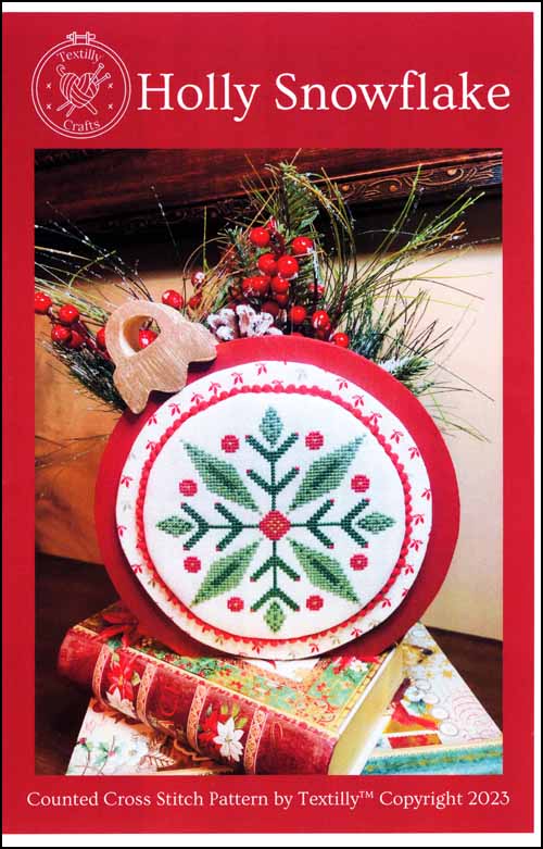 (image for) Holly Snowflake - Click Image to Close