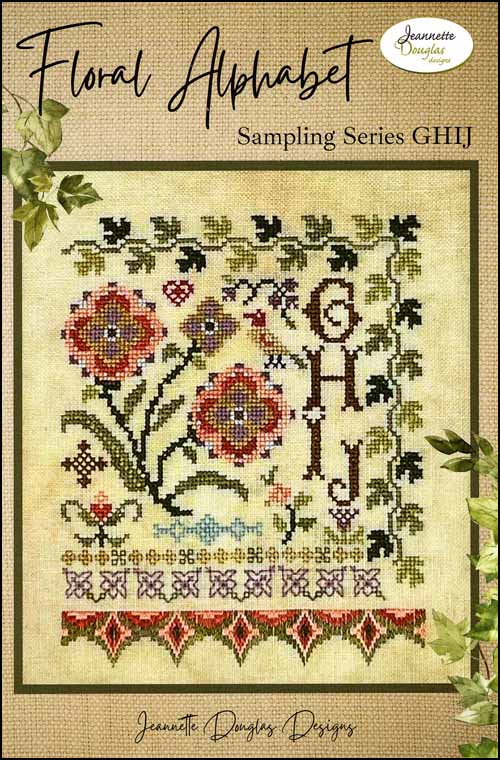 (image for) Floral Alphabet Sampling Series GHIJ - Click Image to Close