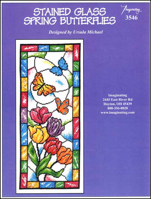 (image for) Stained Glass Spring Butterflies - Click Image to Close