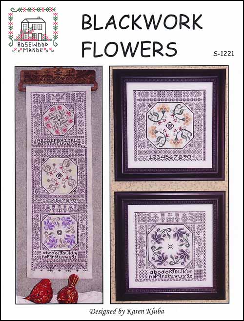 (image for) Blackwork Flowers - Click Image to Close