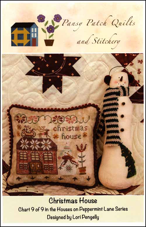 (image for) Houses On Peppermint Lane Chart 9: Christmas House - Click Image to Close