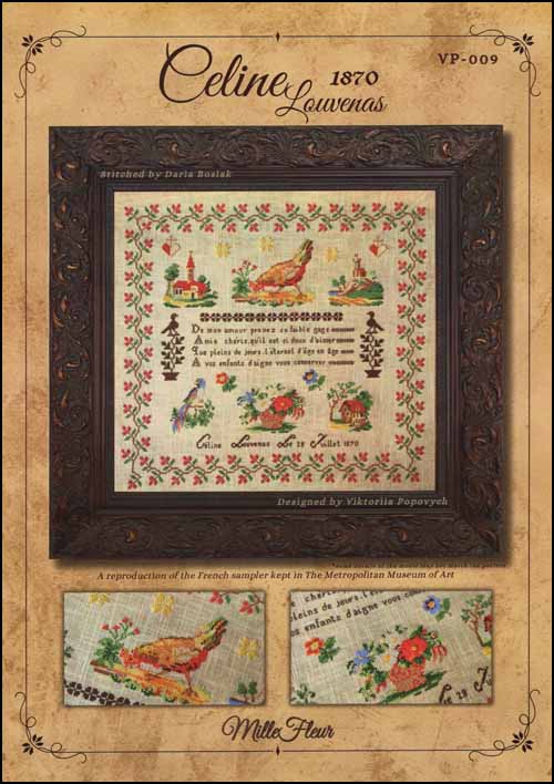 (image for) Celine Louvenas 1870 Sampler - Click Image to Close