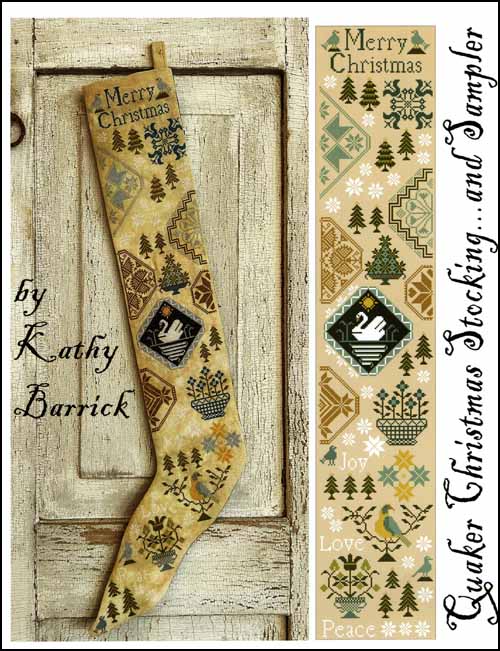(image for) Quaker Christmas Stocking and Sampler - Click Image to Close
