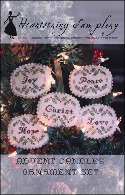 (image for) Advent Candles Ornament Set - Click Image to Close