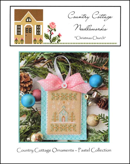 (image for) Pastel Ornament Part 3 Christmas Church - Click Image to Close