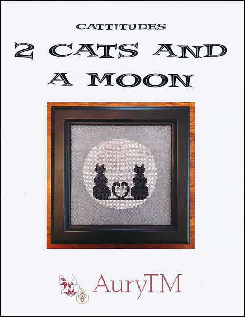 (image for) Cattitudes 2 Cats and a Moon - Click Image to Close