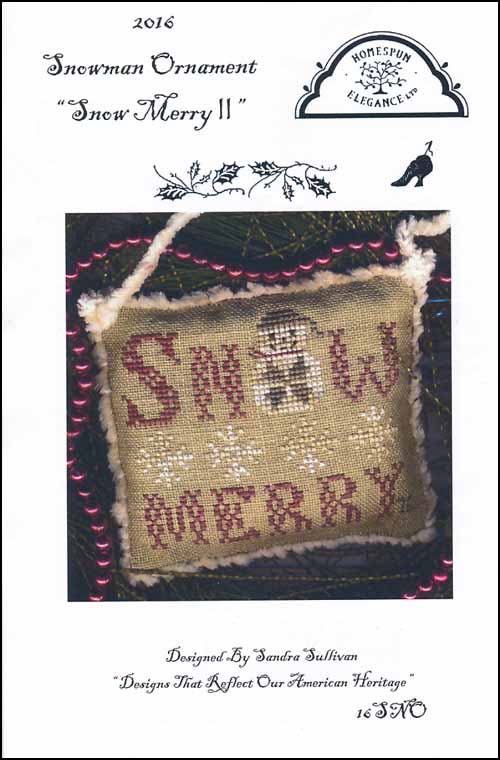 (image for) 2016 Snowman Ornament: Snow Merry 2 - Click Image to Close