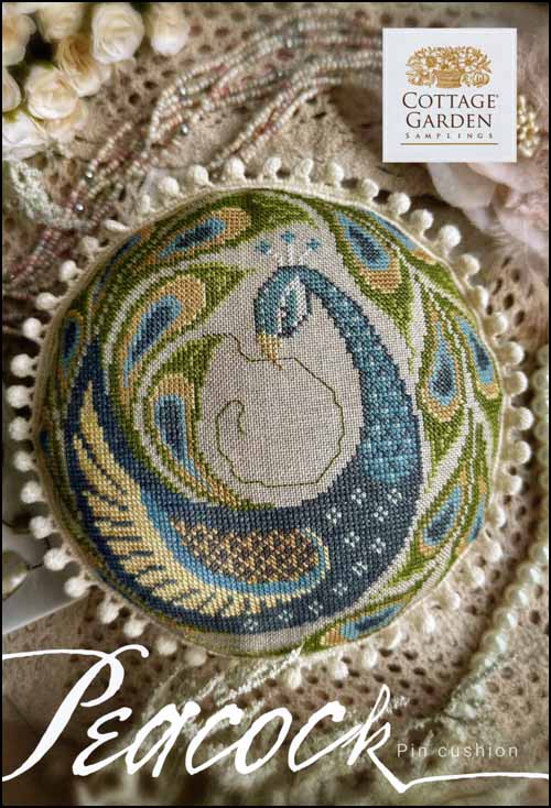 (image for) Peacock Pin Cushion - Click Image to Close