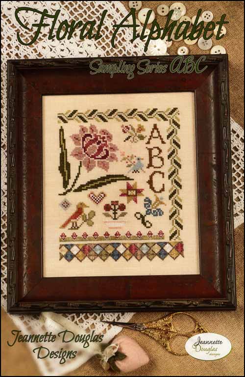 (image for) Floral Alphabet Sampling Series ABC - Click Image to Close