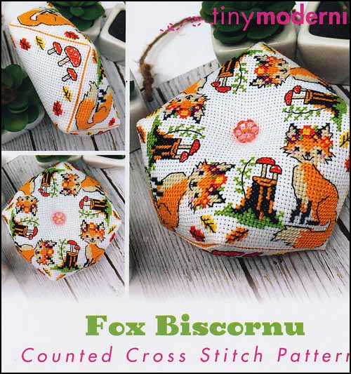 Fox Biscornu - Click Image to Close