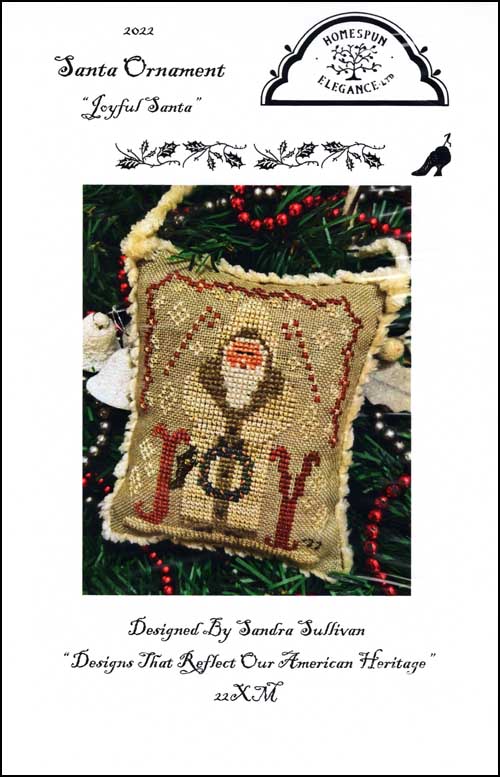 (image for) 2022 Santa Ornament: Joyful Santa - Click Image to Close