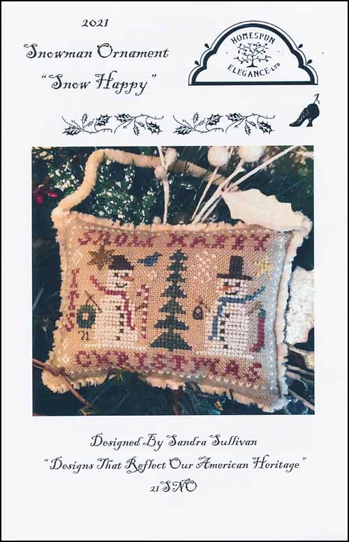 (image for) 2021 Snowman Ornament: Snow Happy - Click Image to Close
