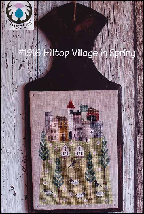 (image for) Hilltop Village In Spring - Click Image to Close