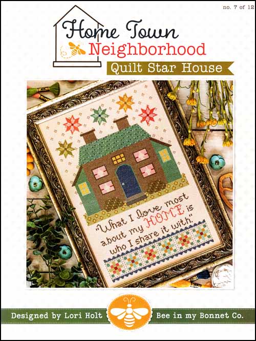 (image for) Home Town Neighborhood 7 Quilt Star House - Click Image to Close