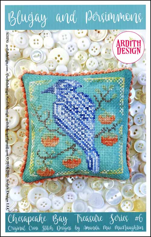 (image for) Bluejay and Persimmons - Click Image to Close
