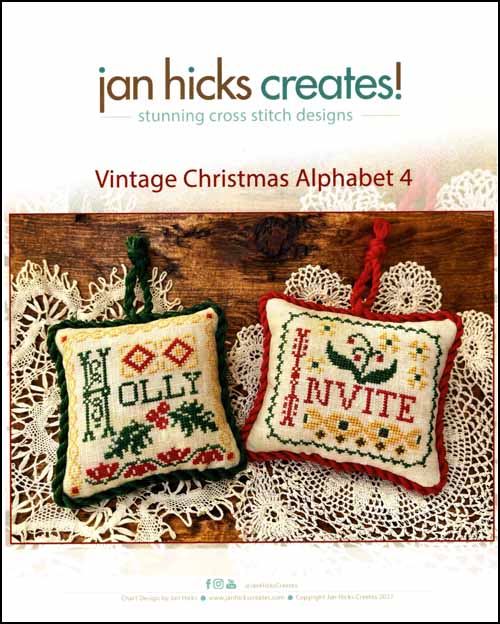 (image for) Vintage Christmas Alphabet 4 - Click Image to Close