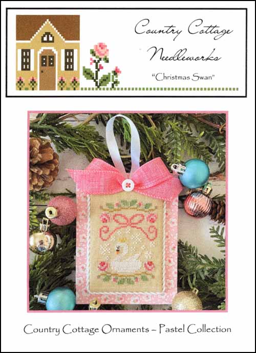 (image for) Pastel Ornament Part 10 Christmas Swan - Click Image to Close