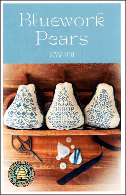(image for) Bluework Pears - Click Image to Close