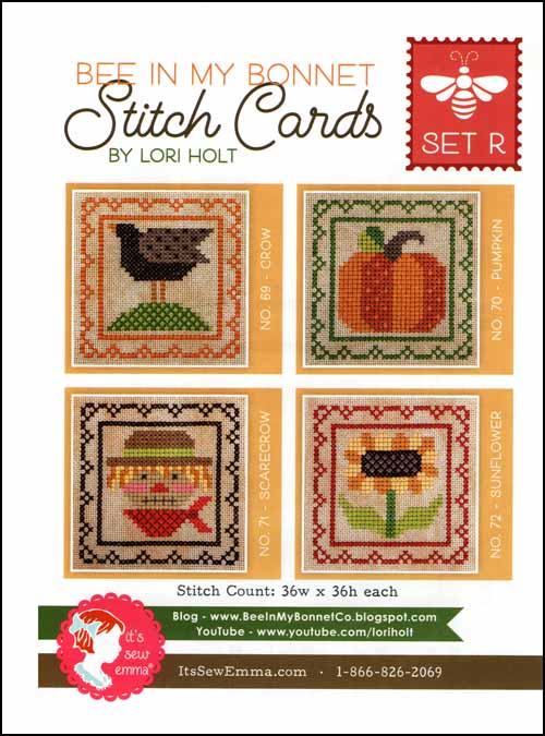 (image for) Bee In My Bonnet Stitch Cards Set R - Click Image to Close