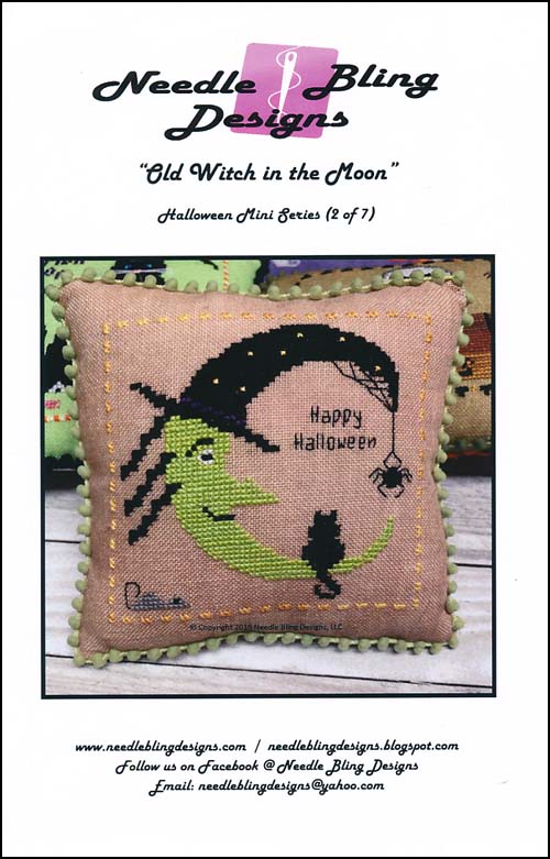 (image for) Halloween Mini: Old Witch In The Moon - Click Image to Close